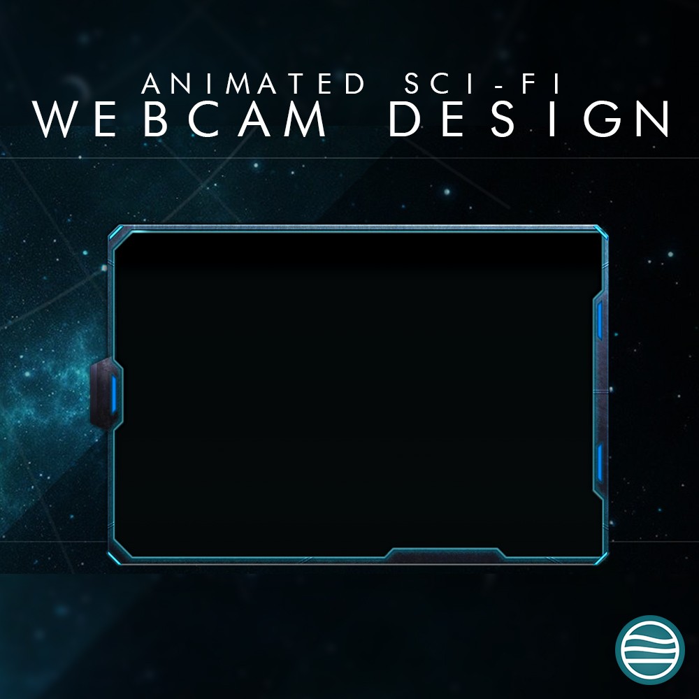 Cam Overlay – Animated Sci-Fi Stream Design – Brandung Media